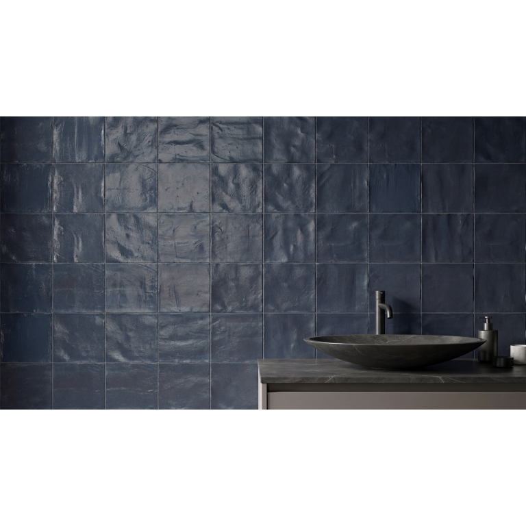 GLISTRA - 6X6, BLUE, SATIN